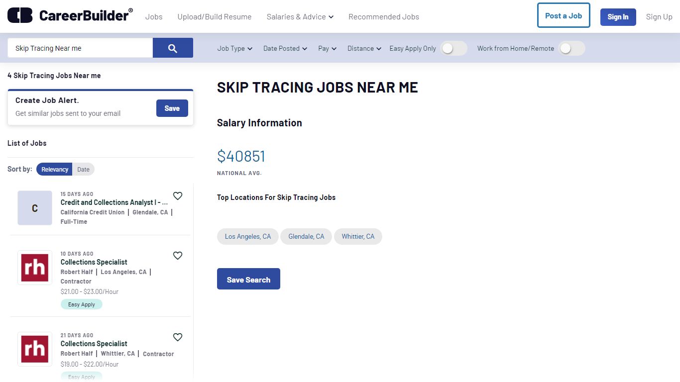 Skip Tracing jobs near me | CareerBuilder